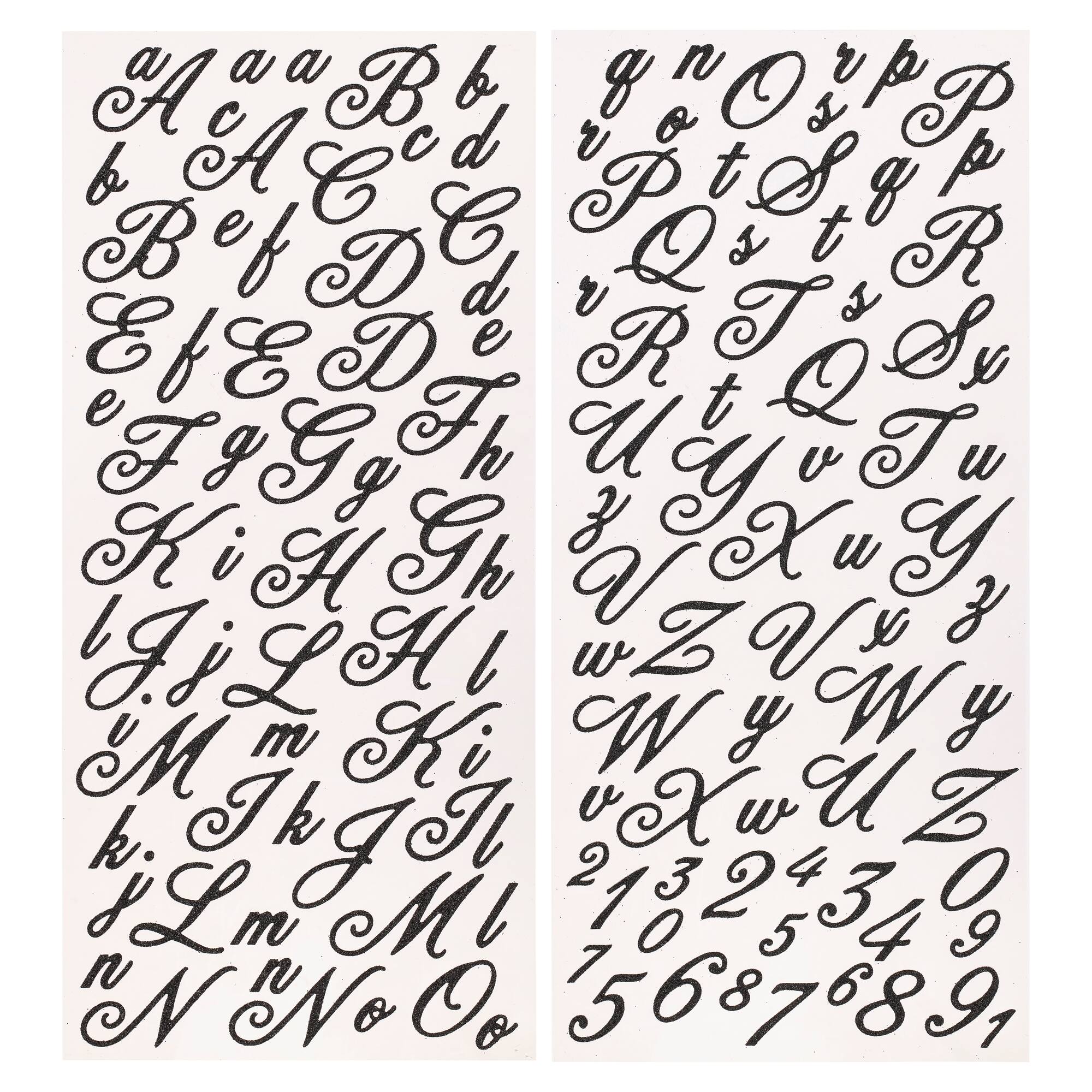 12 Pack: Flirty Glitter Alphabet Stickers by Recollections